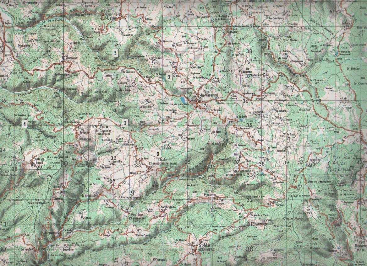 carte des gisements